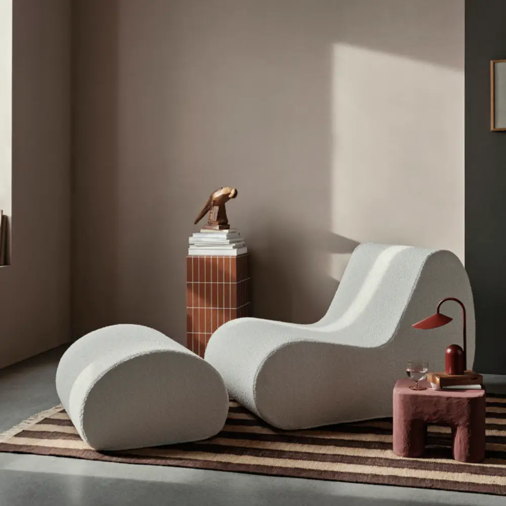 Ives Tæppe 80x140 cm - Tan/Chokolade