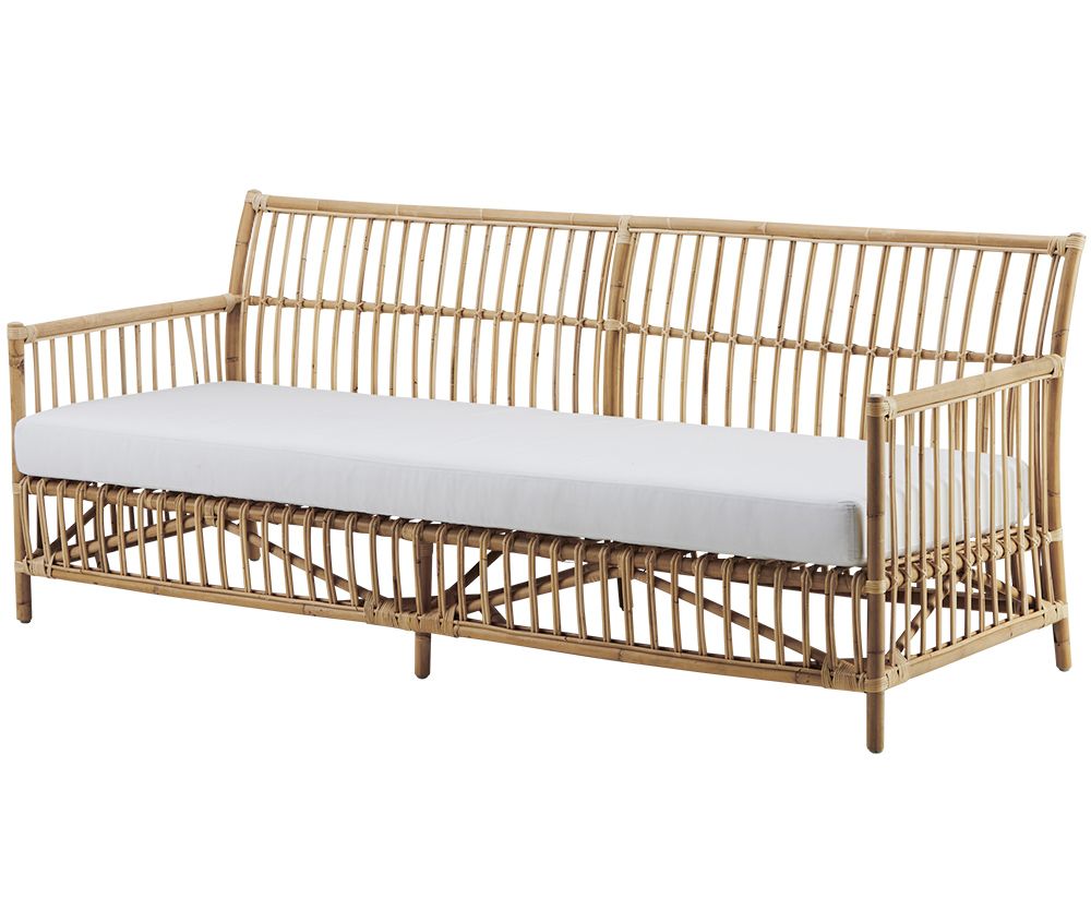 Caroline sofa i rattan Nature