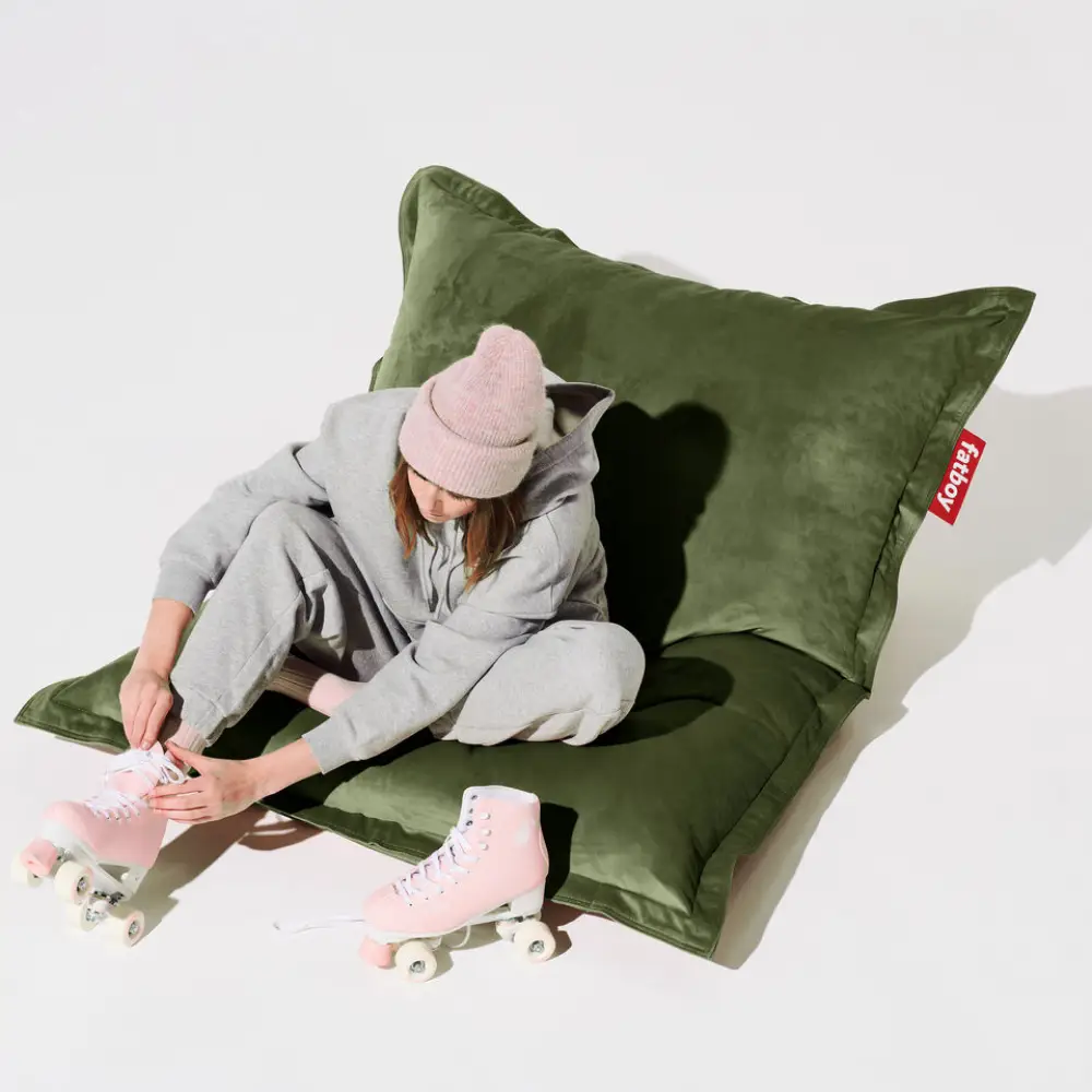 recycled original slim sækkestol velvet deep green