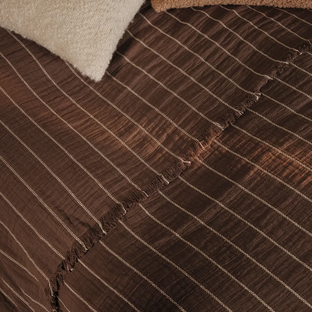 Aires Sengetæppe 160x240 cm Stone