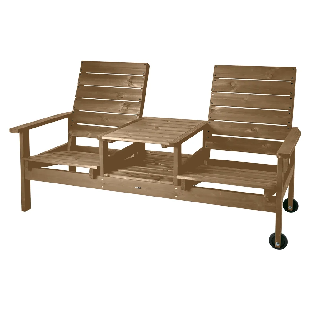 Du og jeg bænk Brun - Nyheder 2026 - - Enggården Havemøbler