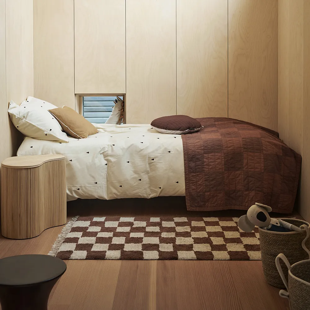 Vaskbar Tæppe Mara Rust