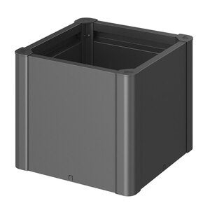 Belvedere mini-plantebed, størrelse 50, metallisk mørkegrå
