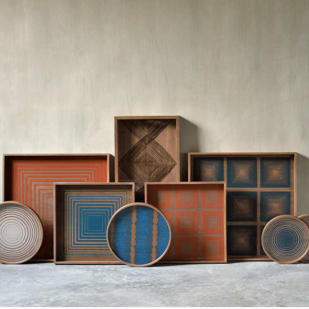 Squares brikke 51x51 cm pumpkin