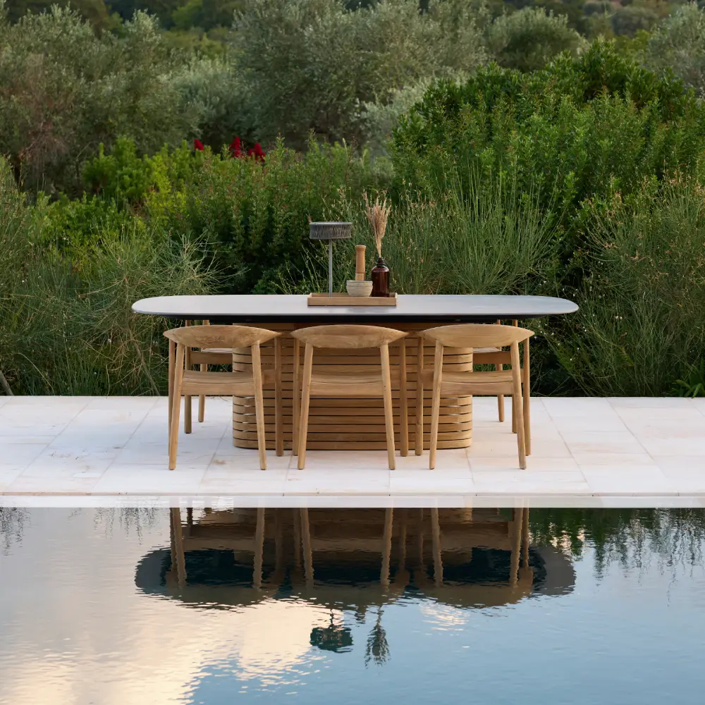 Majestic stol m/armlæn Teak