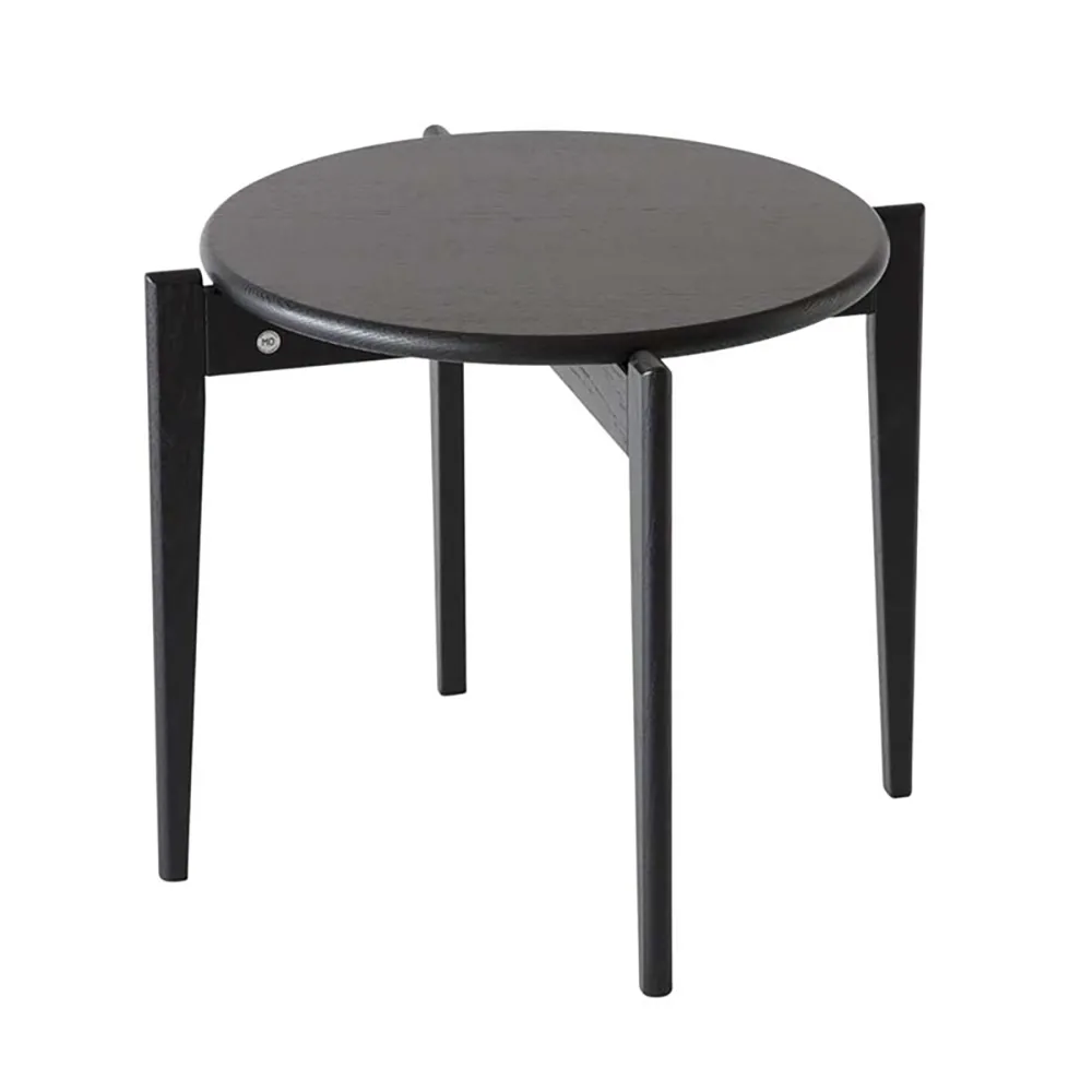 Oscarssons Möbel, Tilia sofabord Ø51 cm Sortbejdset eg