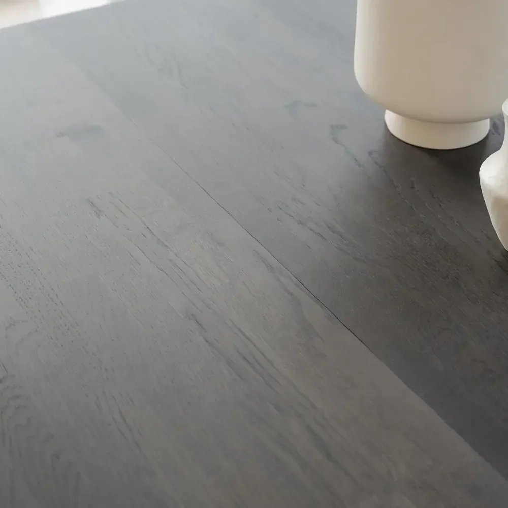 Filippa spisebord 120-165x120 cm mørkebrun eg