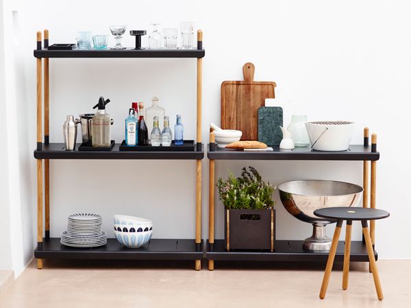 Frame Hylde 83cm Teak/Hvid