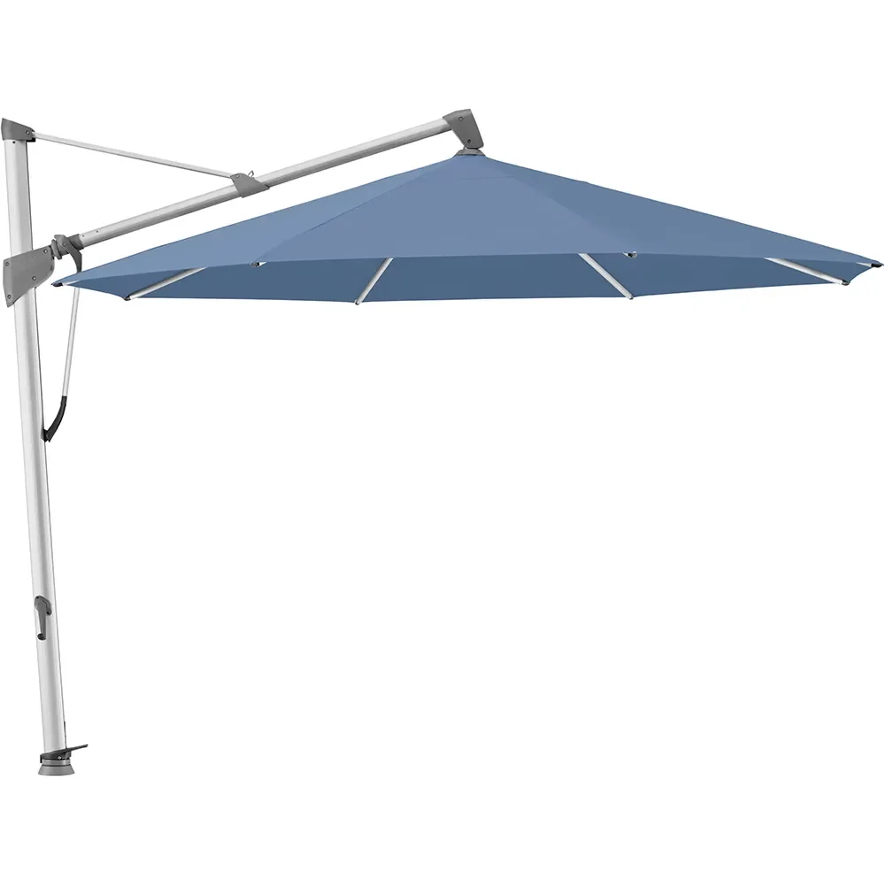 Glatz, Sombrano S+ frithængende parasol 400 cm anodiseret aluminium Kat.4 418 Cobalt