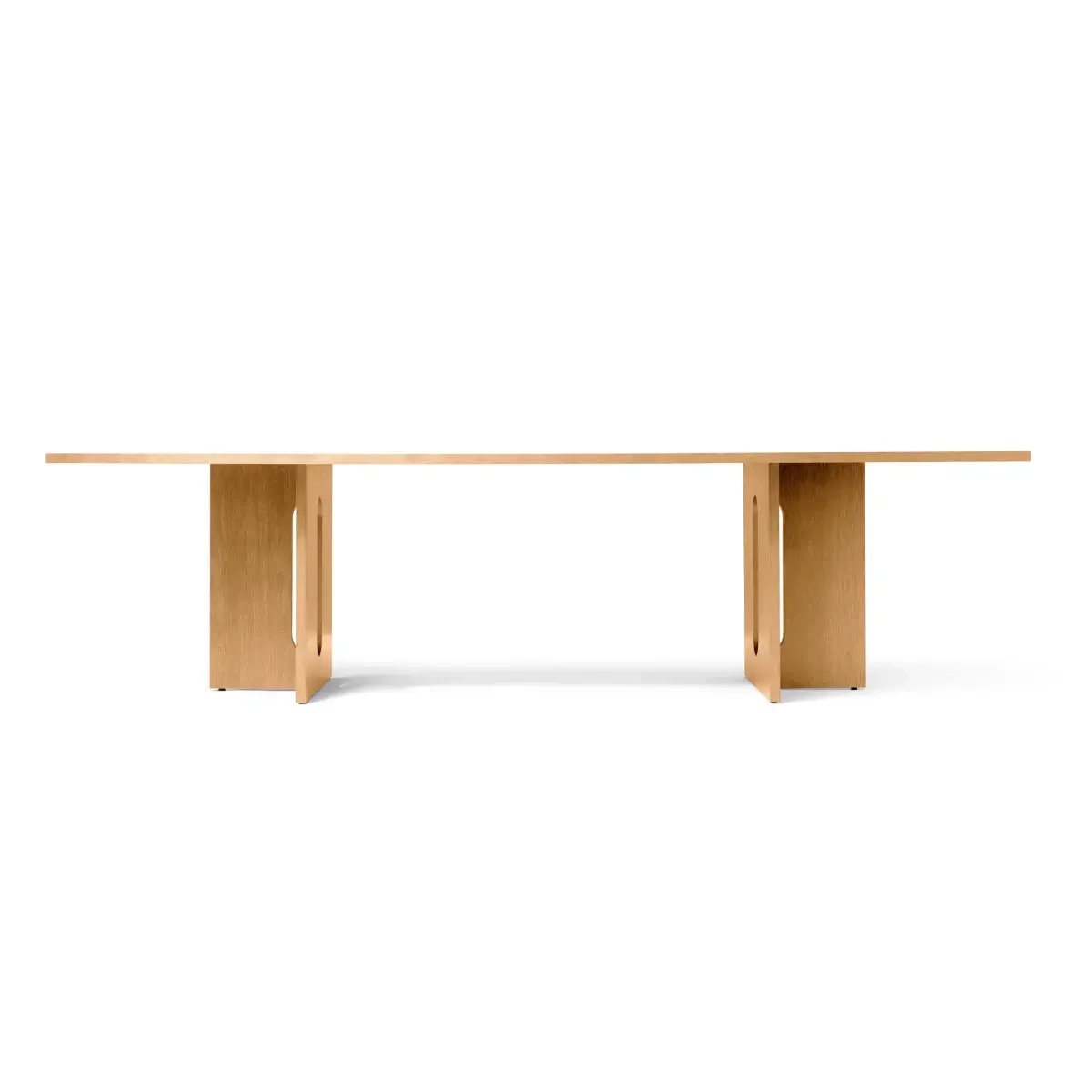 Androgyne spisebord i egetræ - 278 x 109 cm