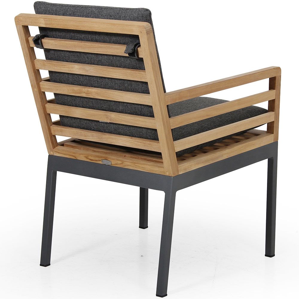 Zalongo Spisebordsstol Grå/Teak Brafab