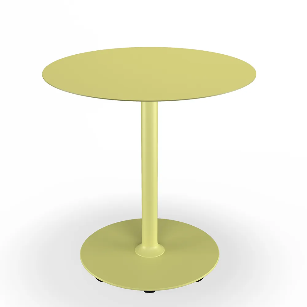 Houe, Pico Café table, Ø74 cm, round base Mono Lemon zest