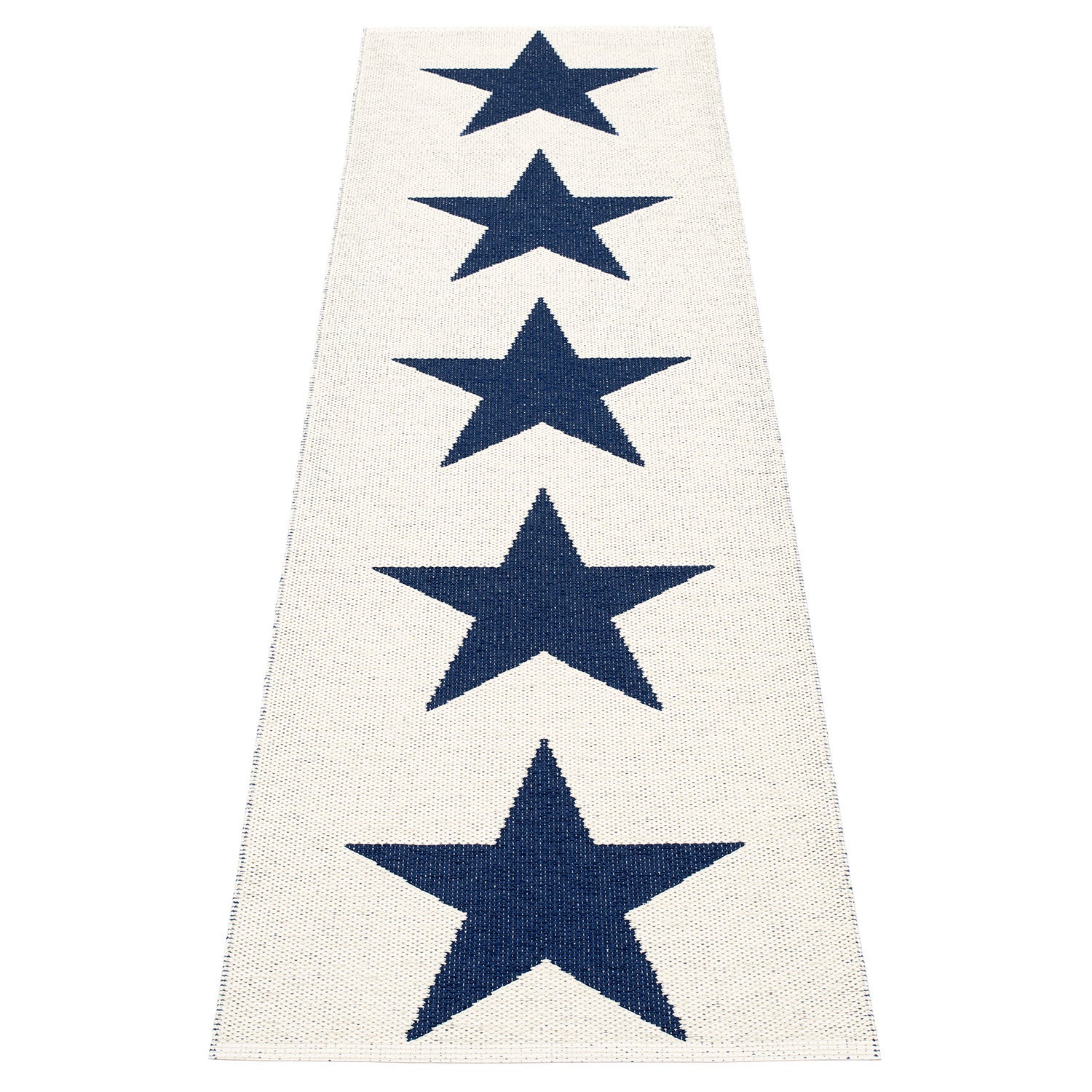 Viggo tæppe 70x250 cm one dark blue / vanilla 
