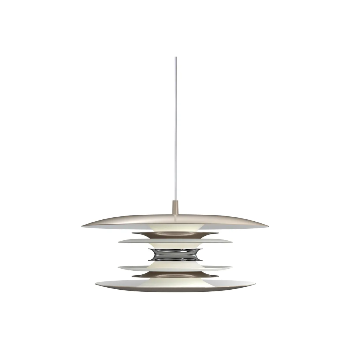 Diablo loftpendel Ø40xH15,6 cm metal soft greige