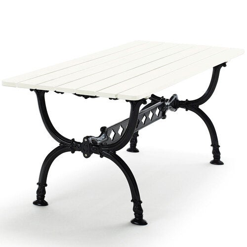 Byarum bord stativ: sort  /  træ: hvidlakeret f