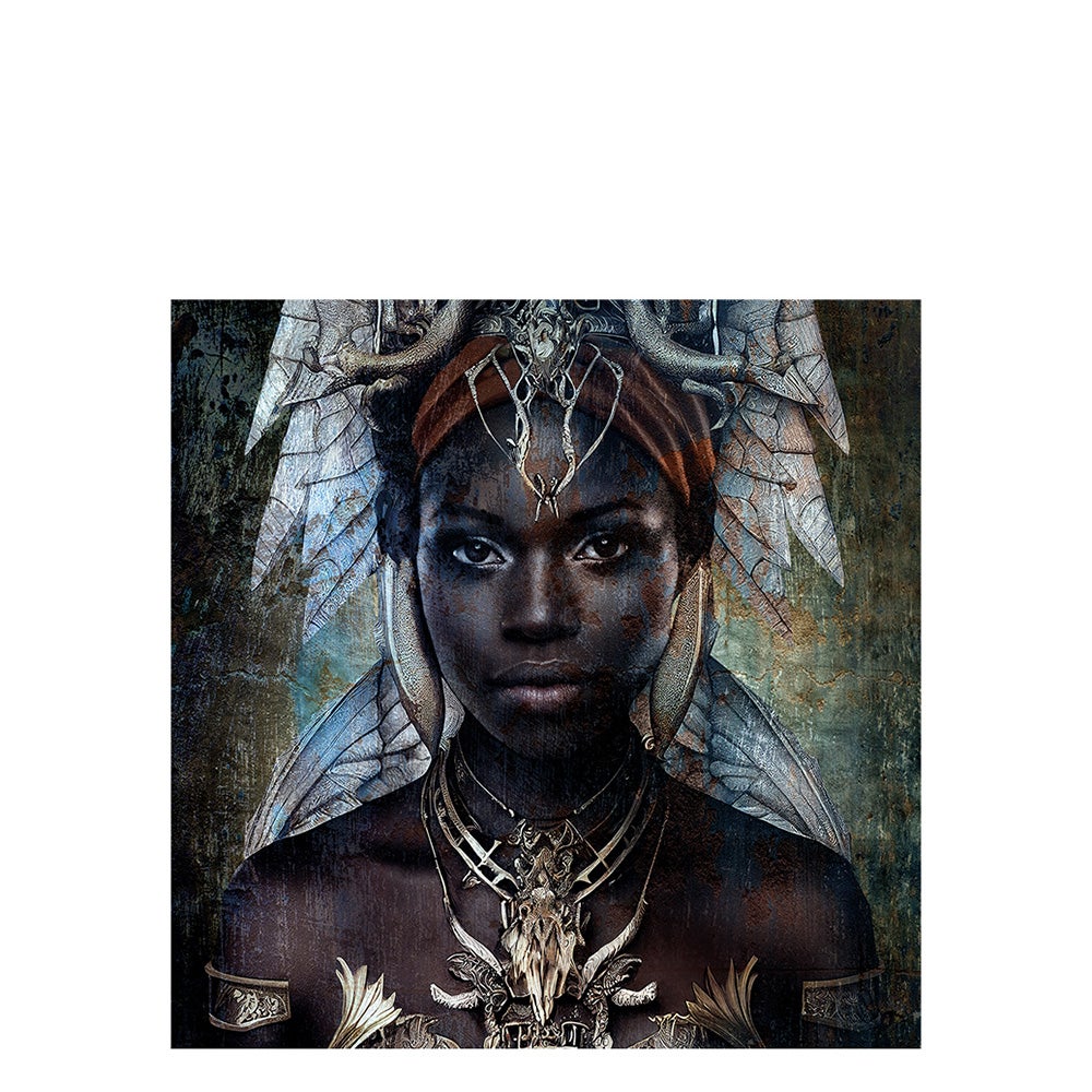 THE GIRL FROM NUBA fototavle - 100x100, Aluminium