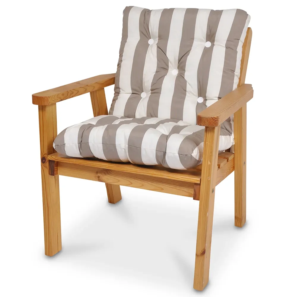 Minivik Flockpude Taupe/Hvid