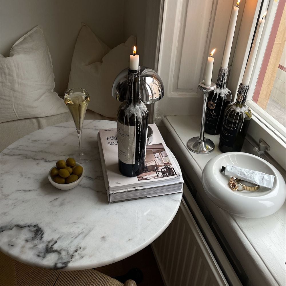 Loire Marmorbord 60 Hvid