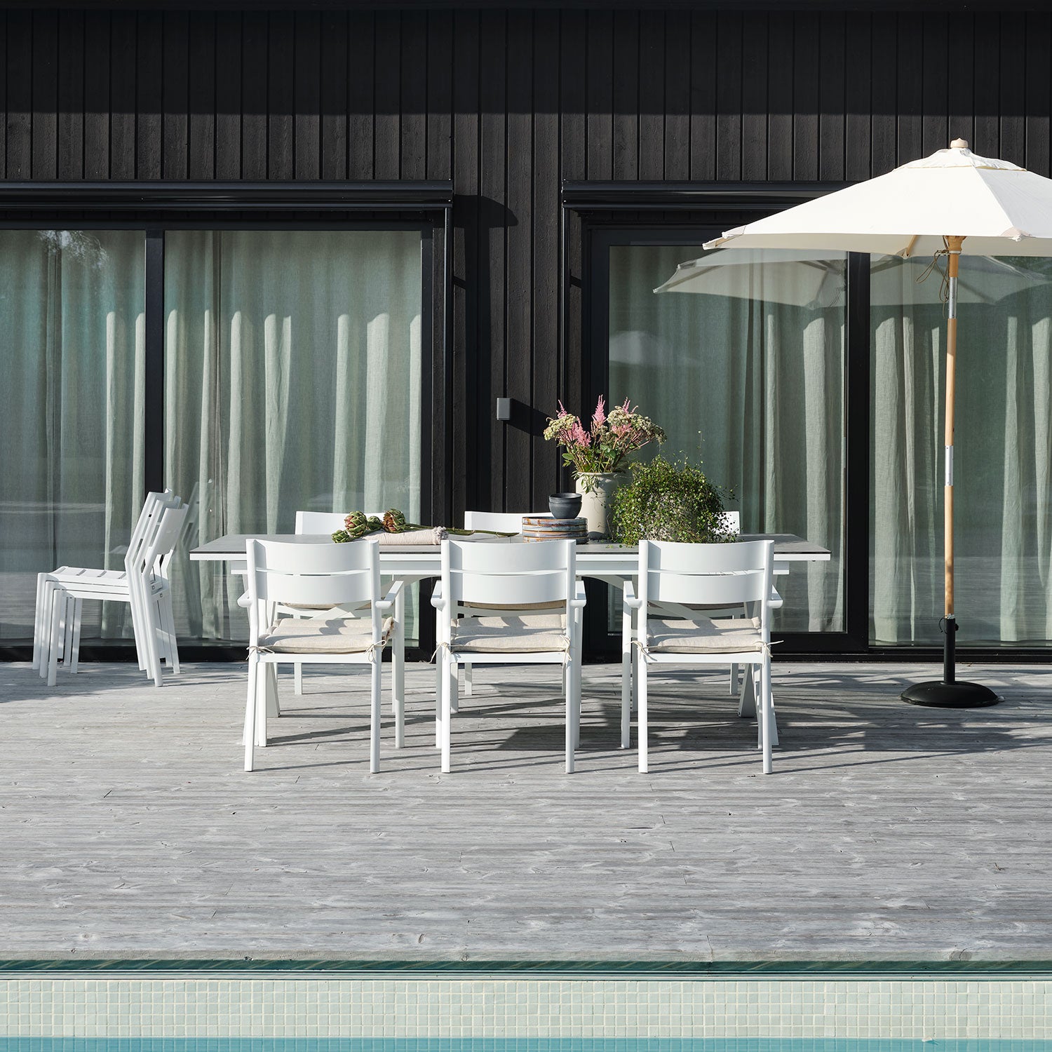 Delia Stol/Karmstol Hvid Brafab