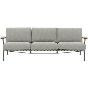 Settle 3-personers sofa Ribbed Weave 2/Dark Green 