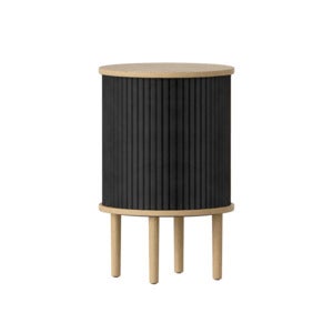 Audacious sidebord i egetræ/Charcoal