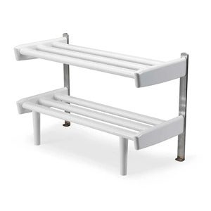 Meja Skohylde Gulv 59 cm Hvidlakeret Birk