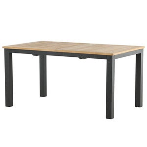 Panama Spisebord 152-210x90 cm Sort/Teak 
