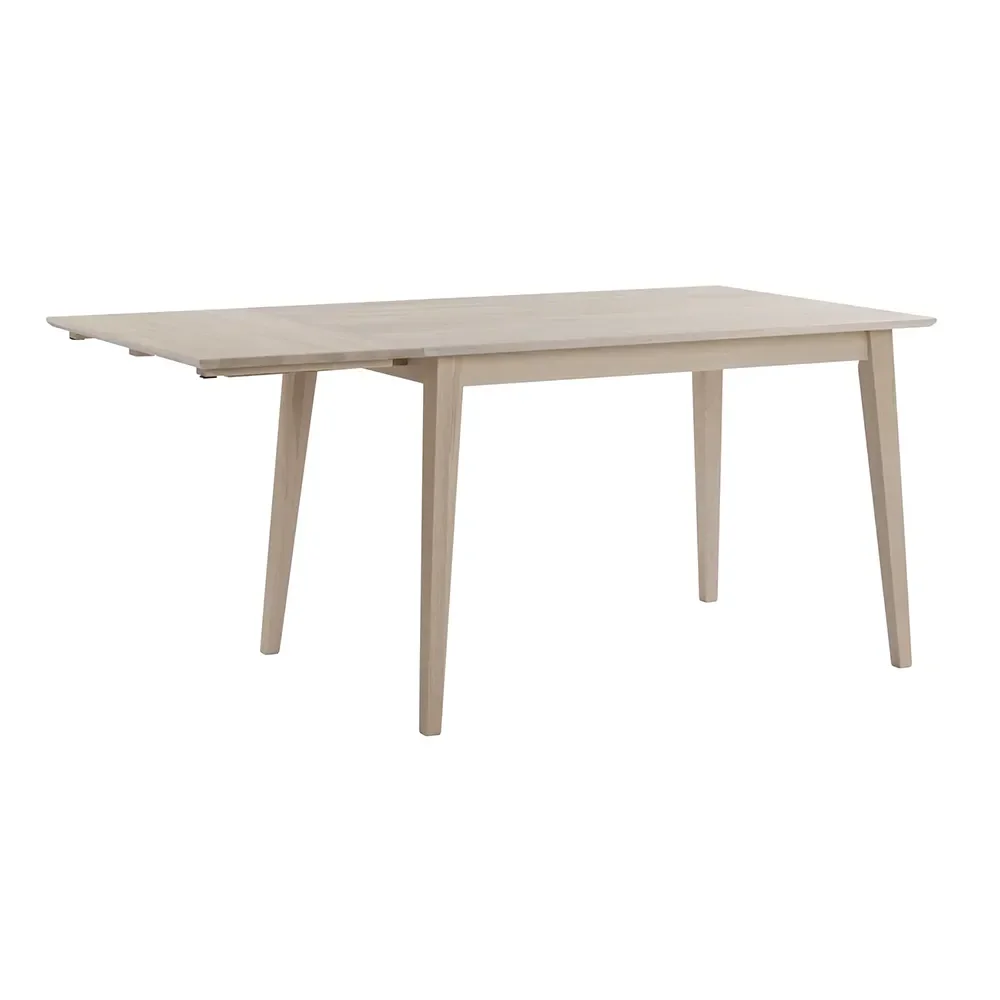 Filippa klapbord 120-165x80 cm hvid pigmenteret eg