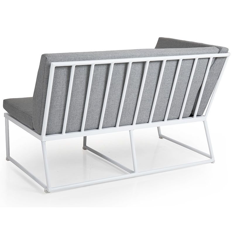 Vence slutmodul højre hvid/pearl grey