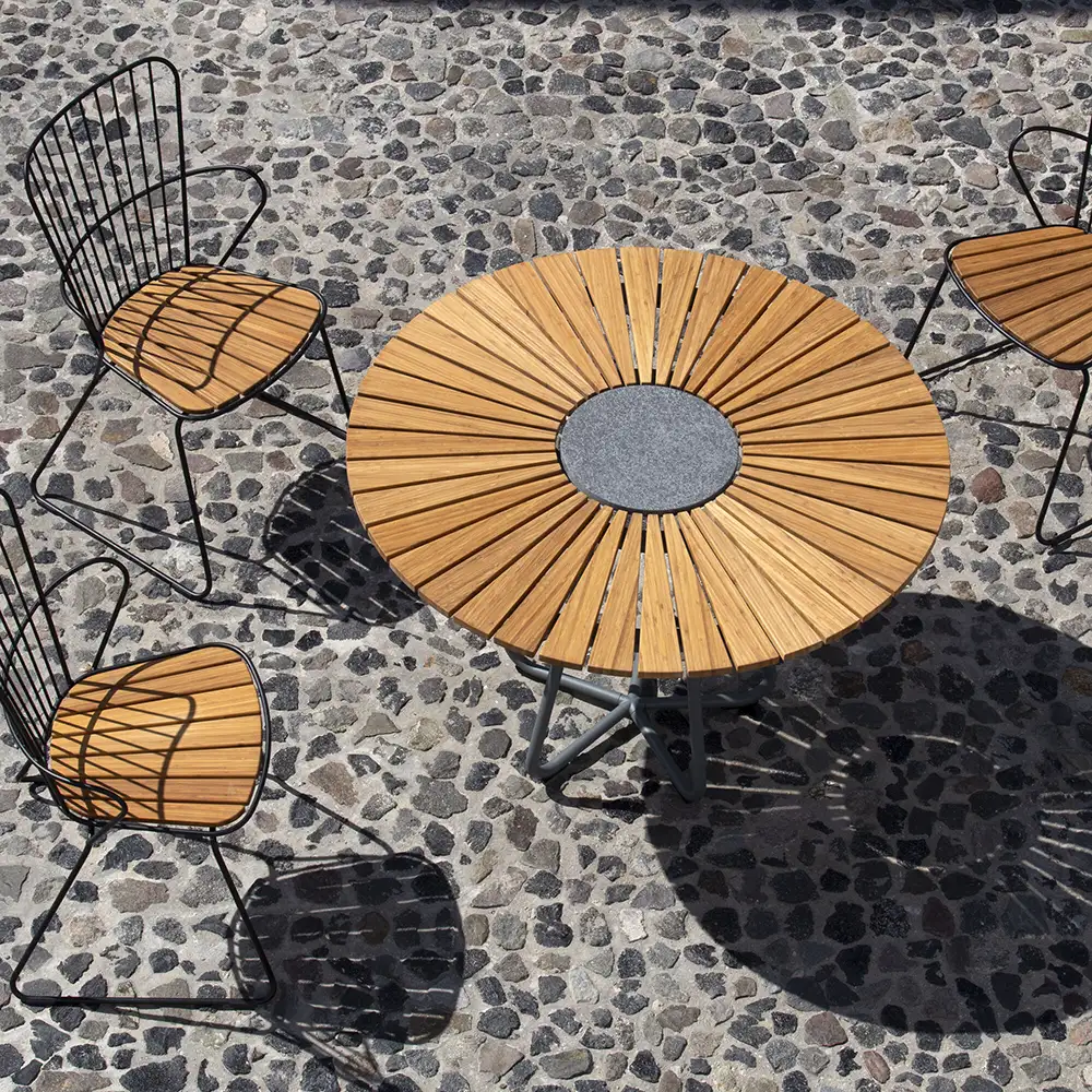 Paon spisebordsstol hvid/taupe stål 