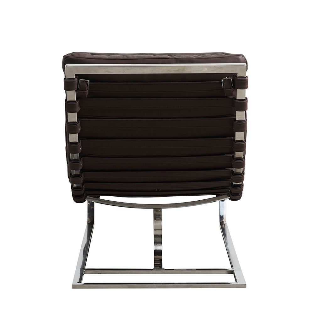 Cliff chaiselong i læder - Brun