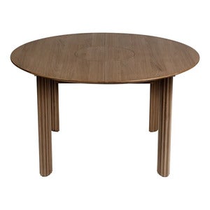 Comfort Circle Spisebord med udtræk 132-202x132 Dark Oak