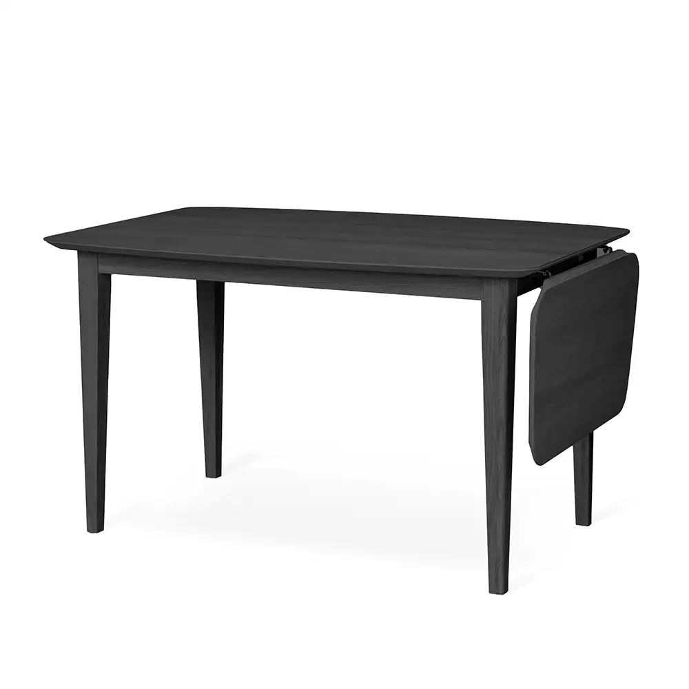 Torkelson, Ella Spisebord 125x85 med klap sammen sort