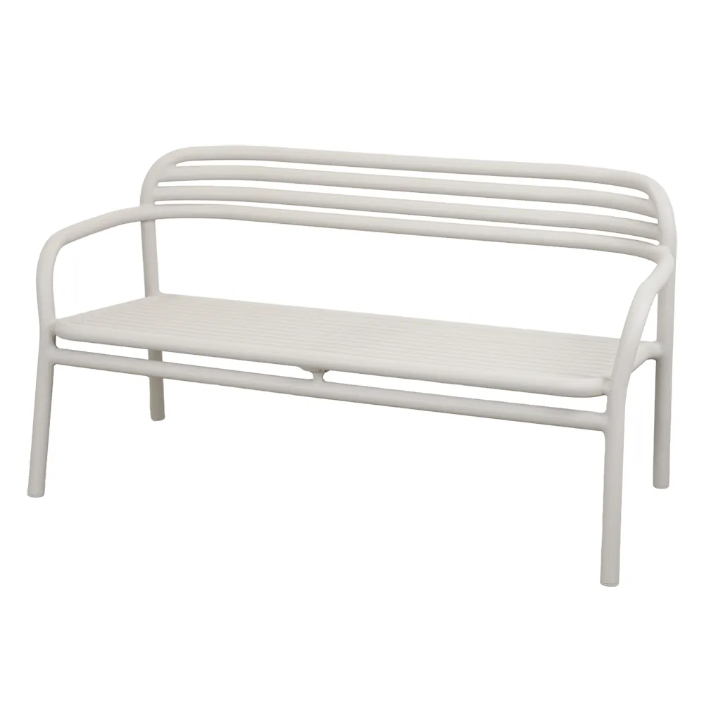 Bliss sofa, stabelbar Sand, aluminium