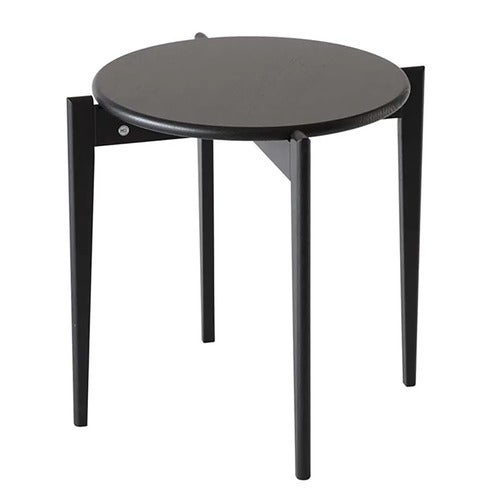 Tilia sidebord Ø51 cm Sortbejdset eg