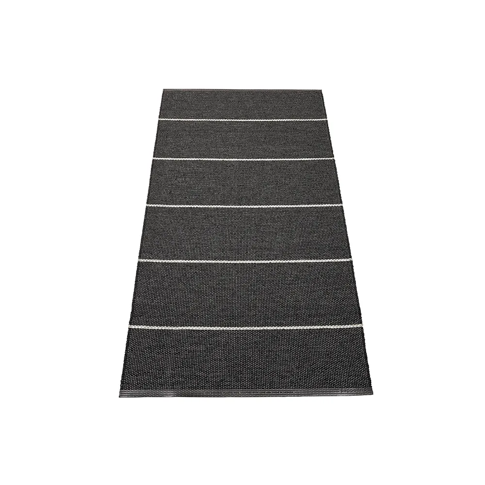 Lea tæppe Black/Misty Mint/Vanilla 70 x 150 cm