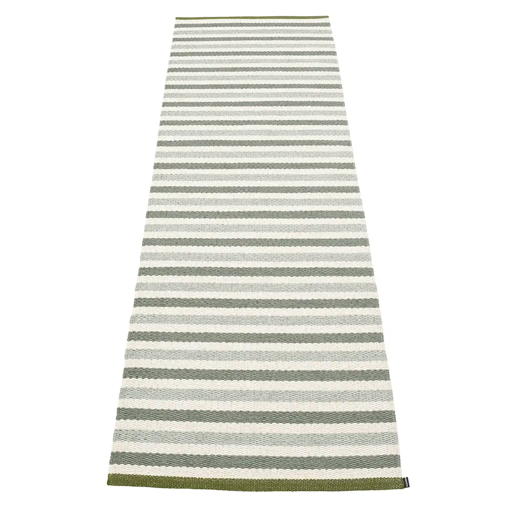 Pappelina, Teo tæppe 70x240 cm Sage/Army/Vanilla