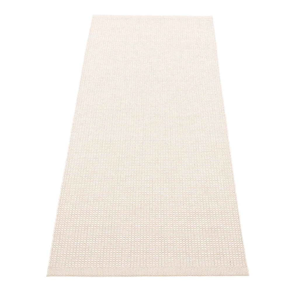 Pappelina, Emm tæppe 70 x 180 cm Vanilla/White Metallic