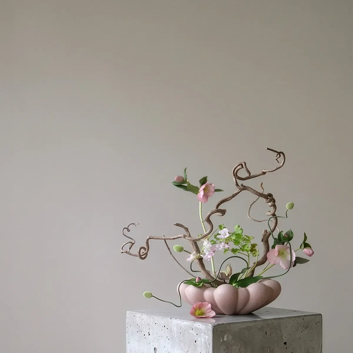 Håndlavet Dekorationsskål Bloom Rose Ø 28,5 cm