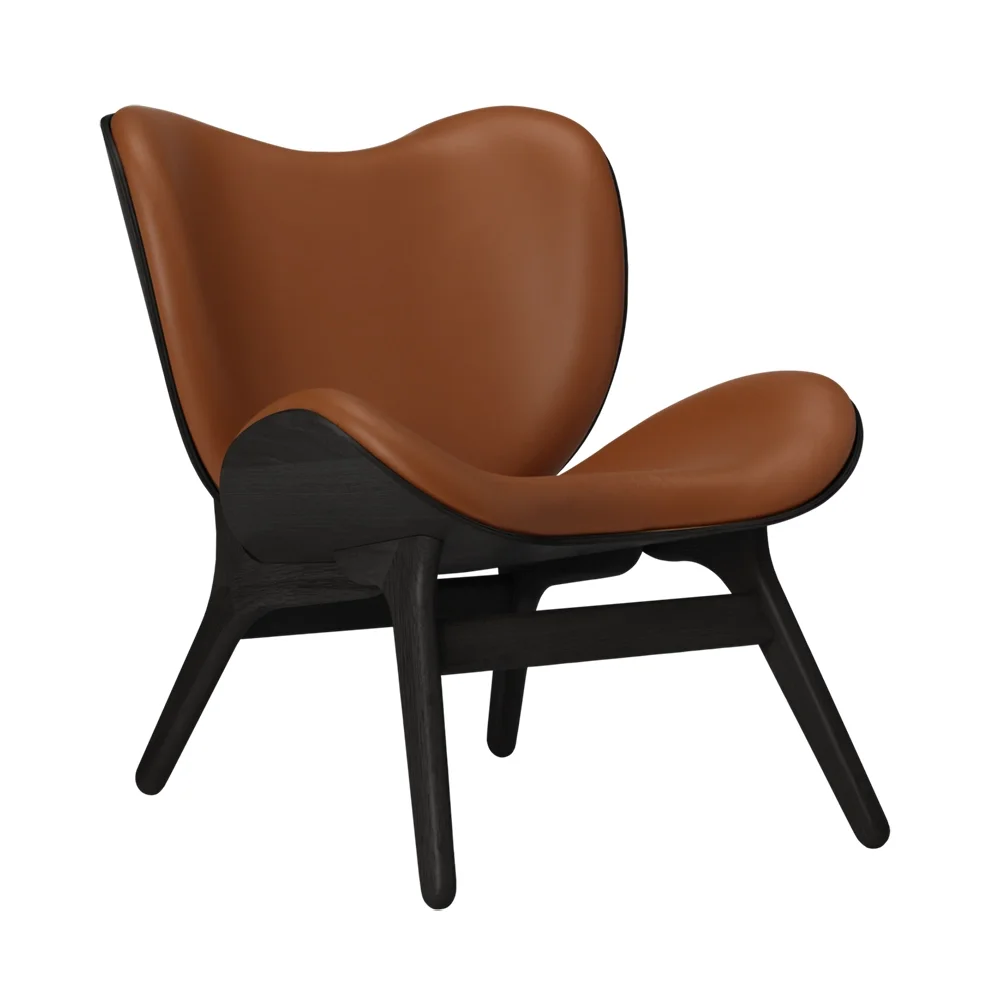 A Conversation Piece Hvilestol Black Oak/Hope Leather Cognac