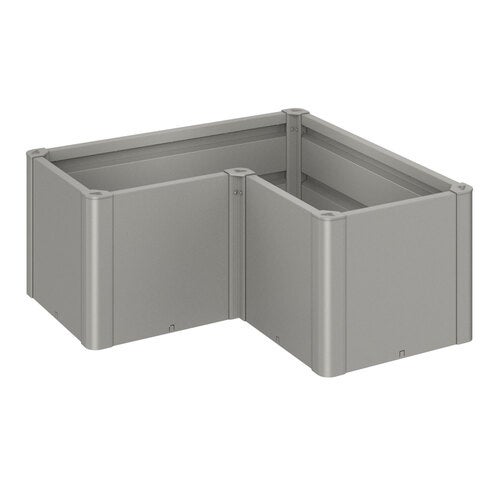 Belvedere mini-plantebed, størrelse L100, metallisk kvartsgrå