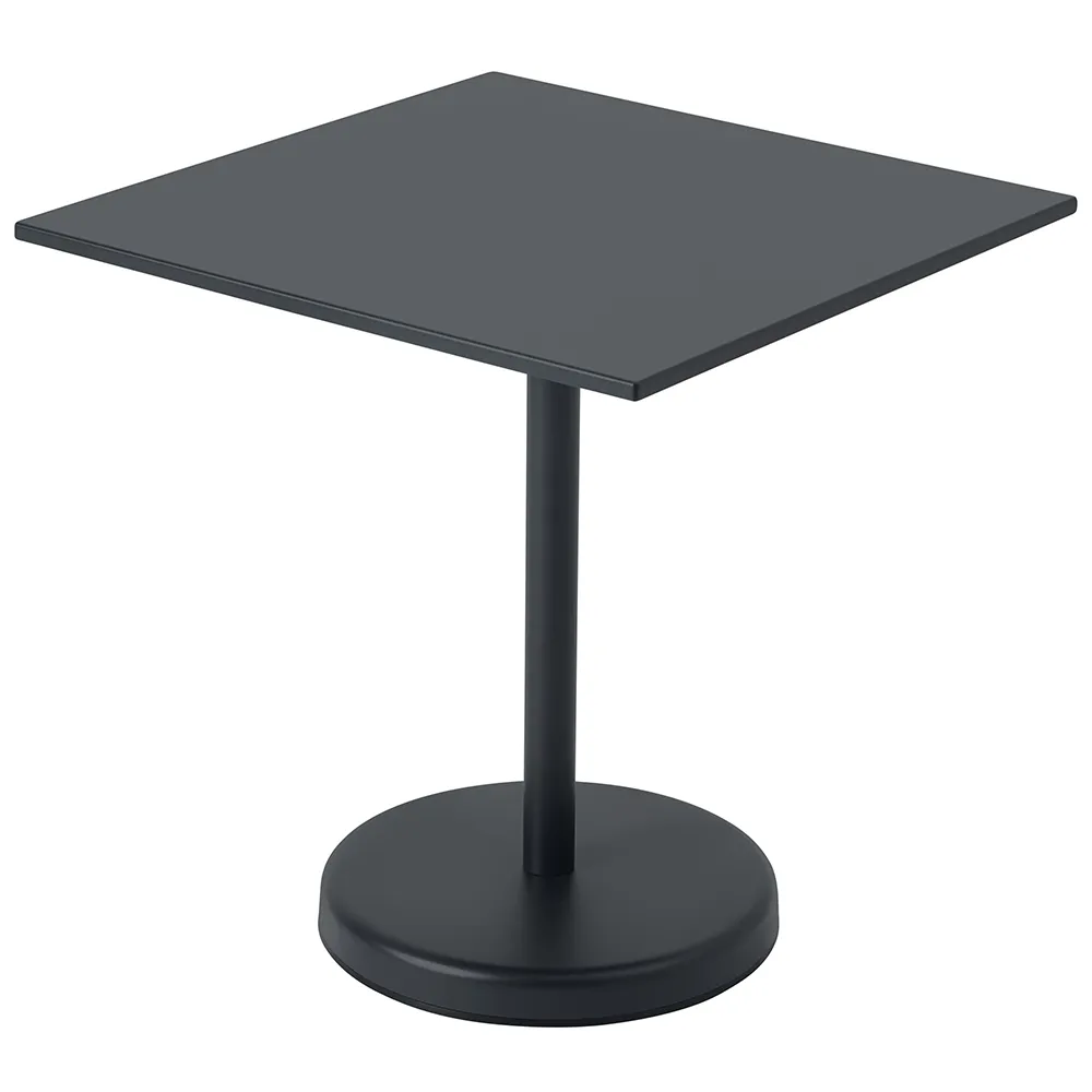 Muuto, Linear Steel Bistrobord 70x70 cm Anthracite Black