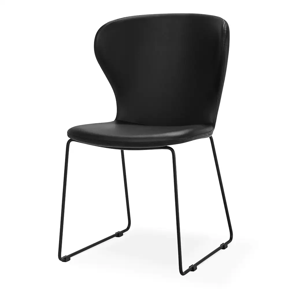 Torkelson, Wing Spisestol sort/sort 4-pakke
