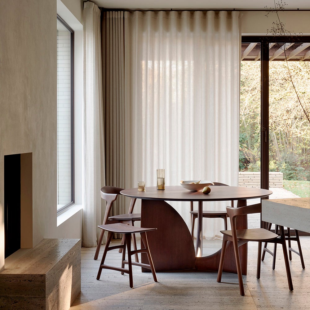 Osso Skammel Brun lakeret teak