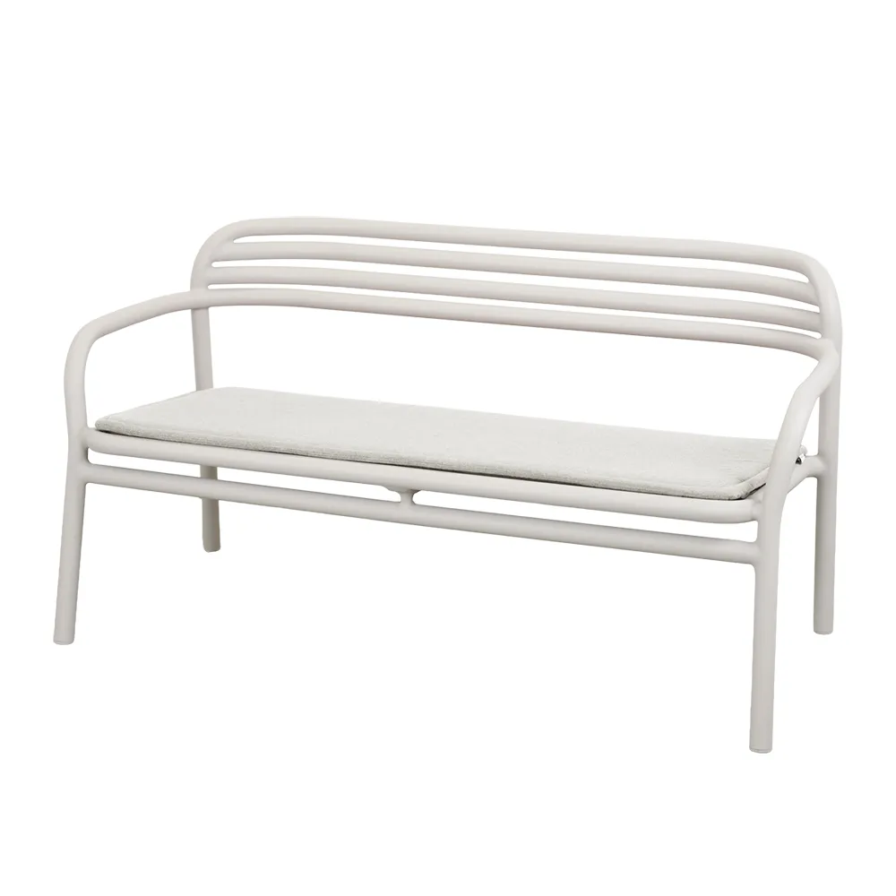 Bliss sofa, stabelbar Sand, aluminium