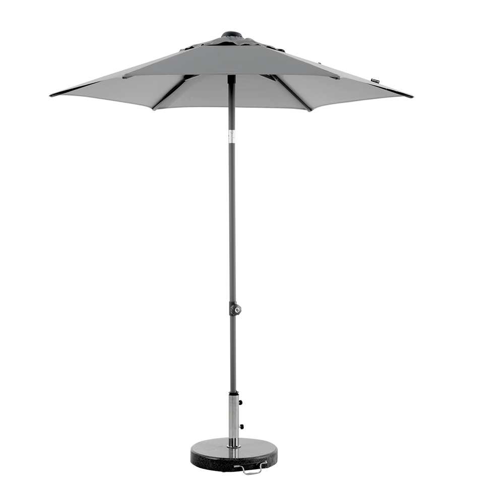 Brafab, POPPI - Parasol Ø200 cm - grå