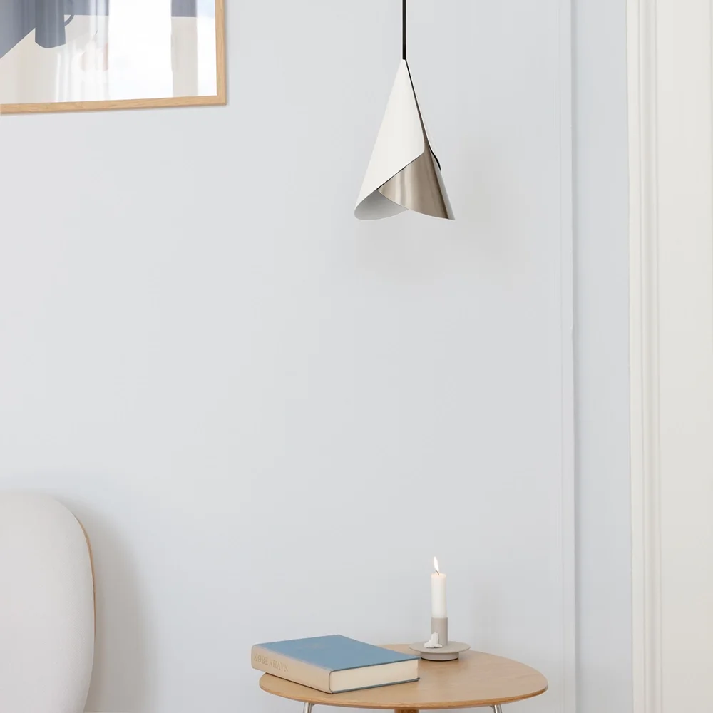 Cornet Lampeskærm White/Steel