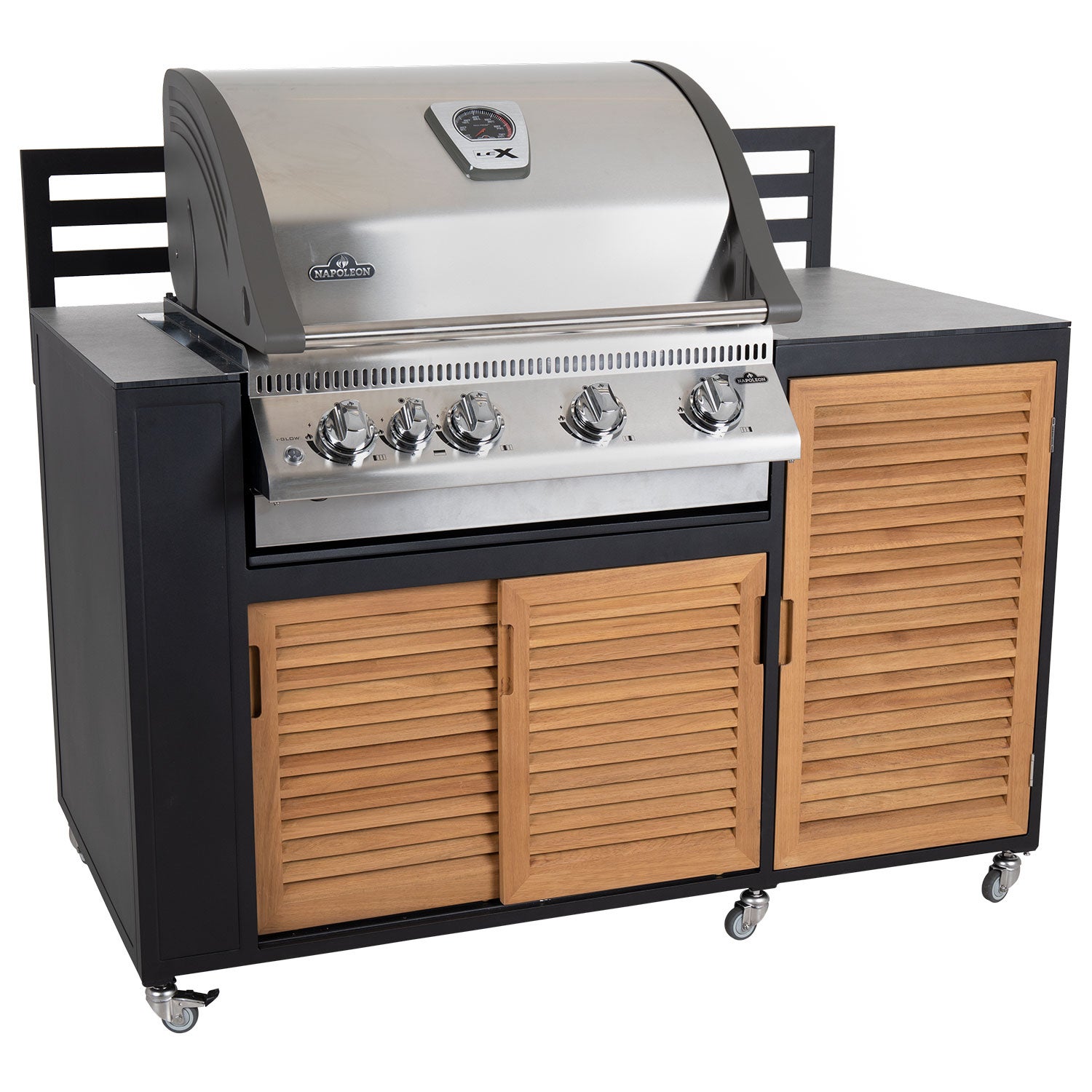 Fornax Udekøkken Sort/Teak Brafab