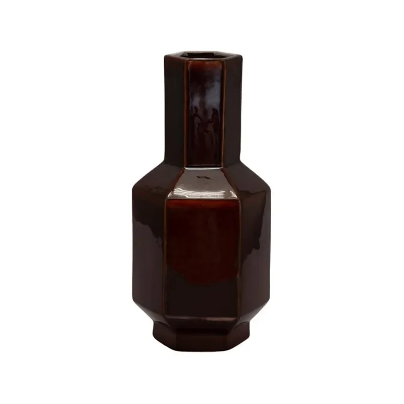 Axis small Vase 19x17x39 cm Lertøj dark red