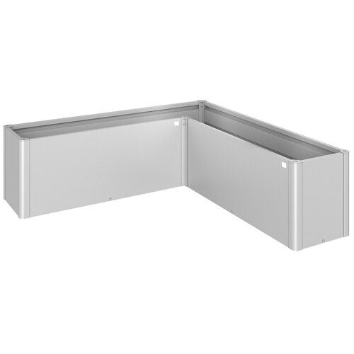 Belvedere plantebed midi størrelse l200 metallisk sølv